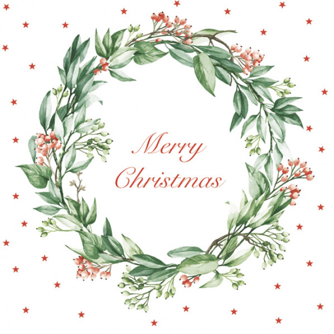 Salvetes Priecīgus Ziemassvētkus 1 paciņa