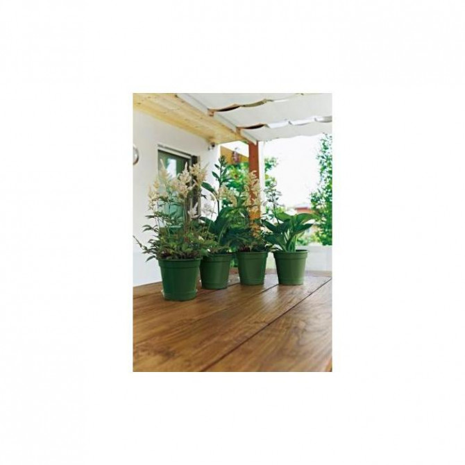 Garden puķu pods 12cm zaļš