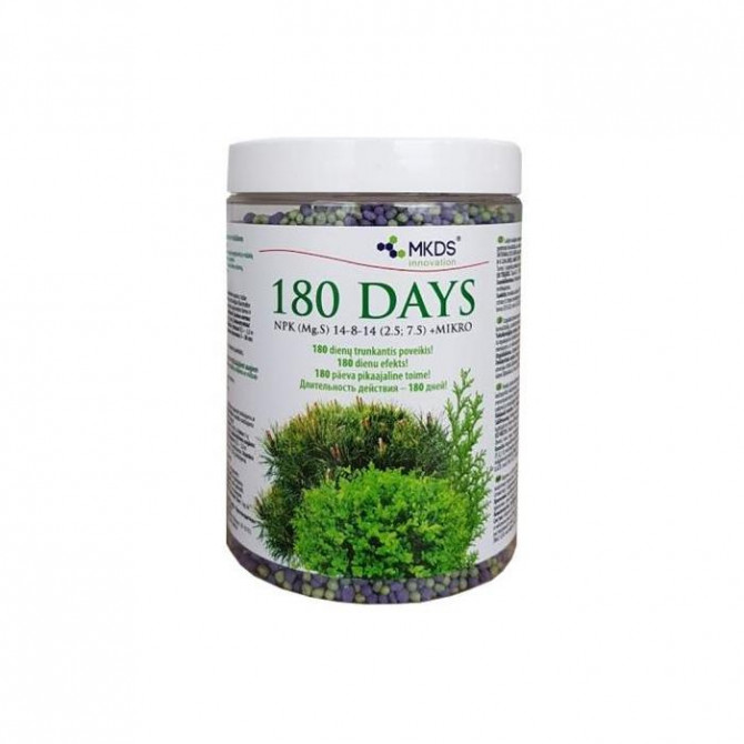 MKDS Mēslojums 180 dienu efekts skujkokiem un mūžzaļajiem augiem 1kg