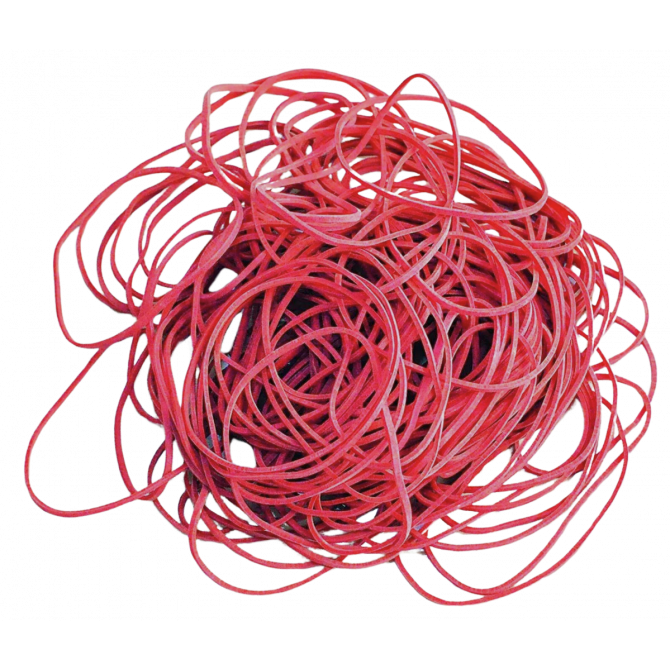 Gumijas riņķīši sarkani 40mm 1kg