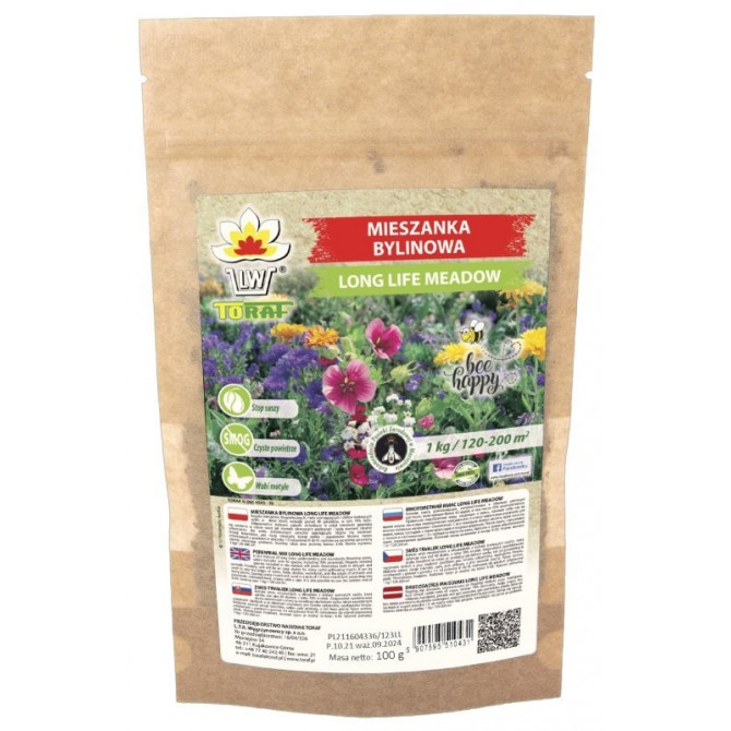 Daudzgadīgo augu maisījums Ilgmūžīgā pļava 100g