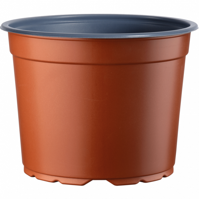 Tehniskais podiņš apaļš terakota 23cm/5L