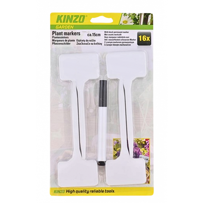Uzrakstu plāksnītes augiem ar marķieri (16gab)