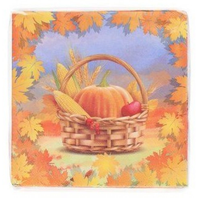 Salvetes Rudens raža 33x33cm 1 paciņa