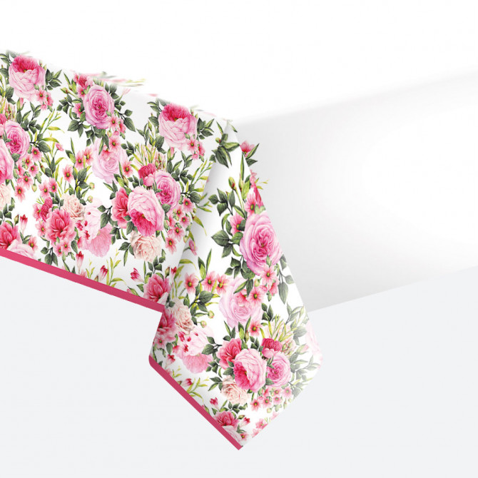 Papīra galdauts ar rožu apdruku 120x180cm