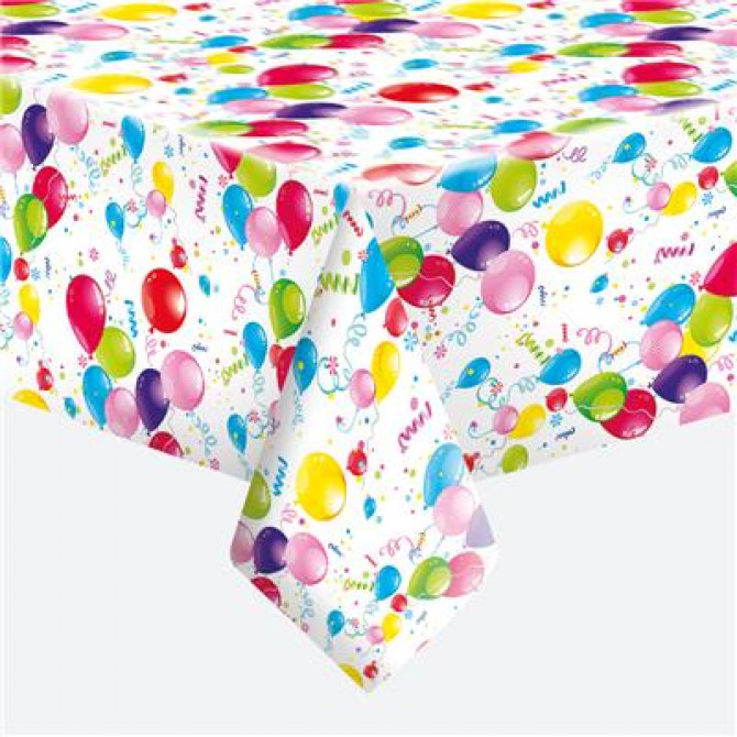 Papīra galdauts ballīšu baloni 120x180cm