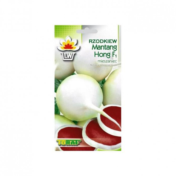 Redīsi baltie apaļie Mantang Hong F1 1g