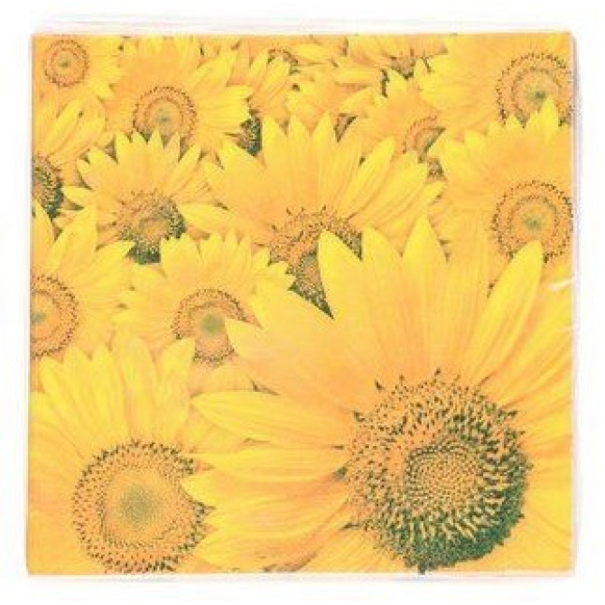 Salvetes Saulespuķu pļava 33x33cm 1 paciņa