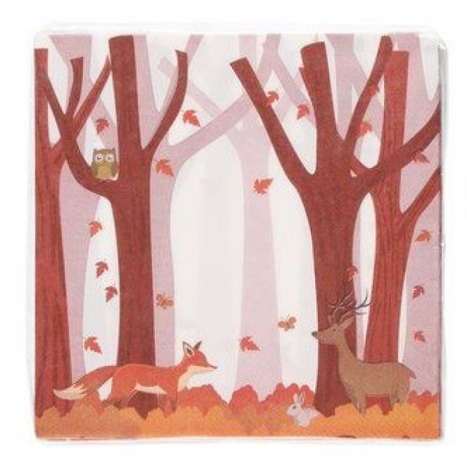 Salvetes Rudens lapkritis 33x33cm 1 paciņa