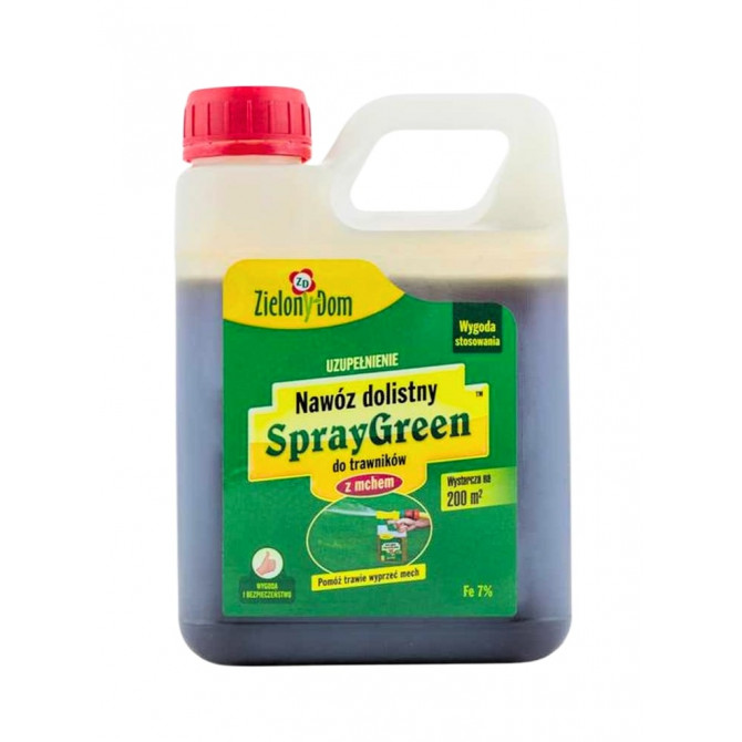 SprayGreen uzpildīšanai zālienam ar sūnu 950ml